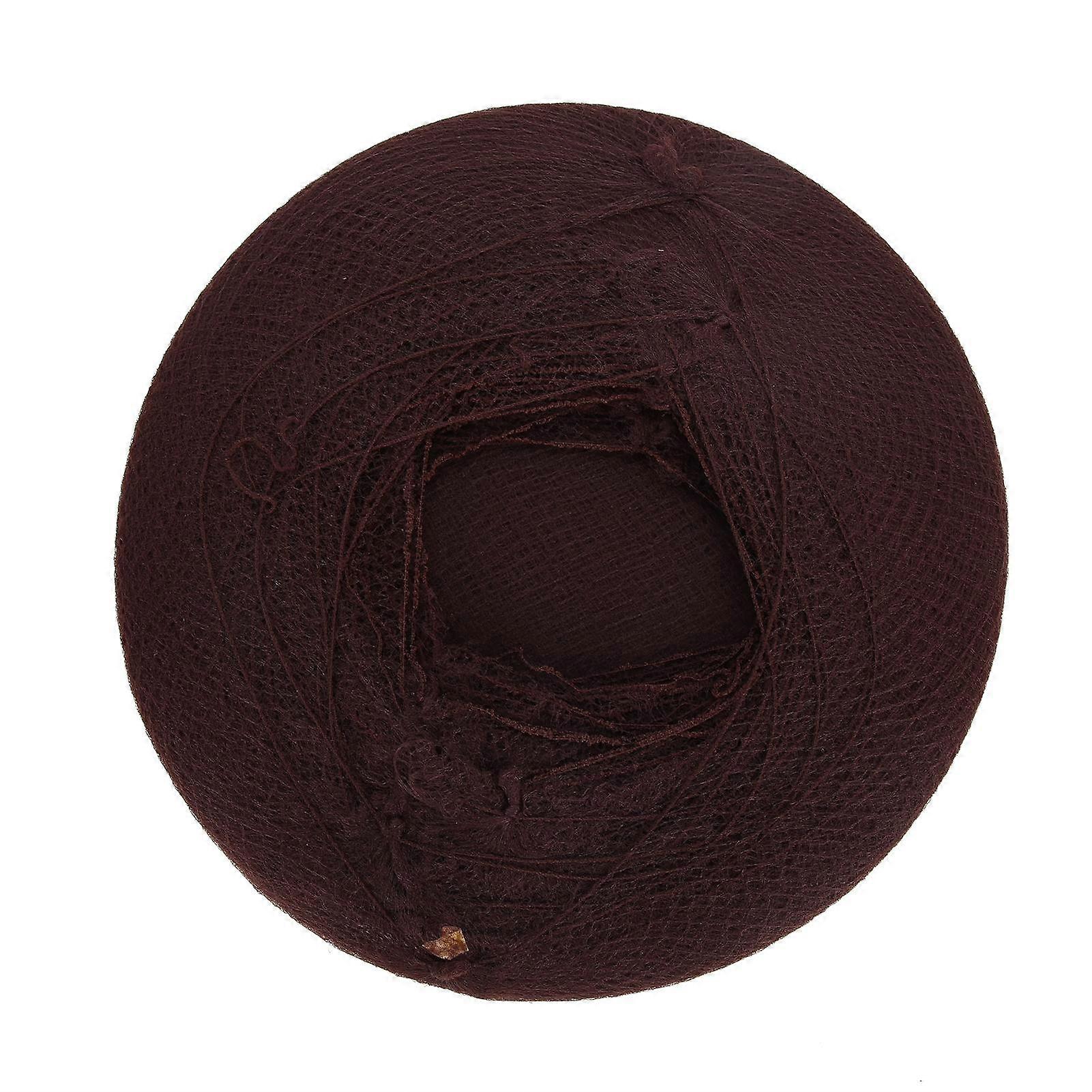 144pcs Hairnet Nylon Disposable Wig Cap Breathable Hair Mesh Net for Home SalonDark Brown