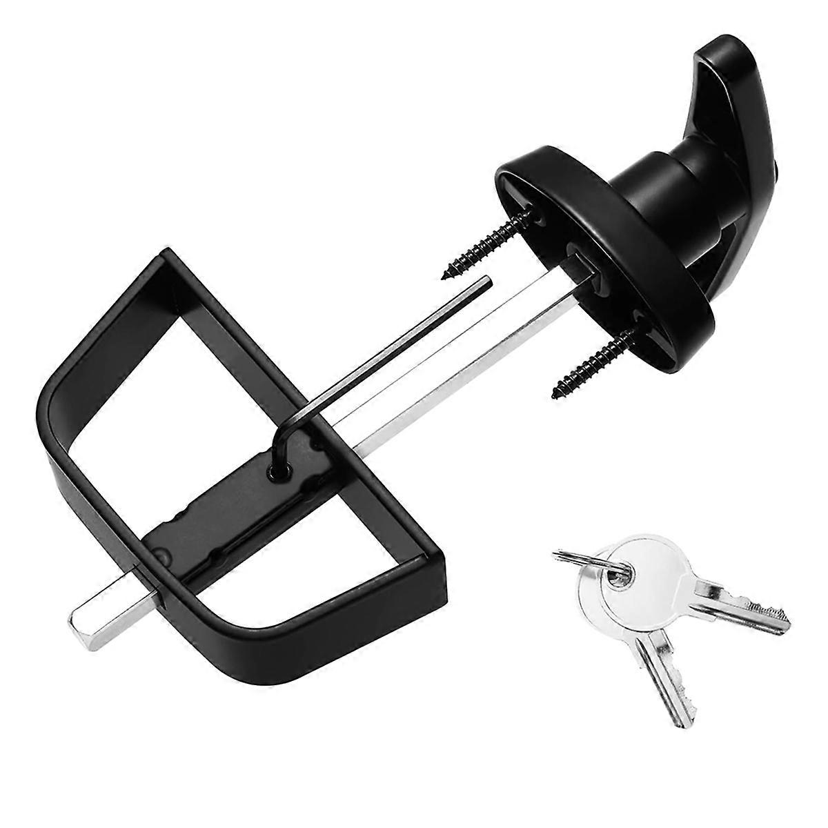 Shed Door Latch, Safe and , Shed Locks with 2Keys,-Handle Lock Kit for Storage Barn, Chicken Coops