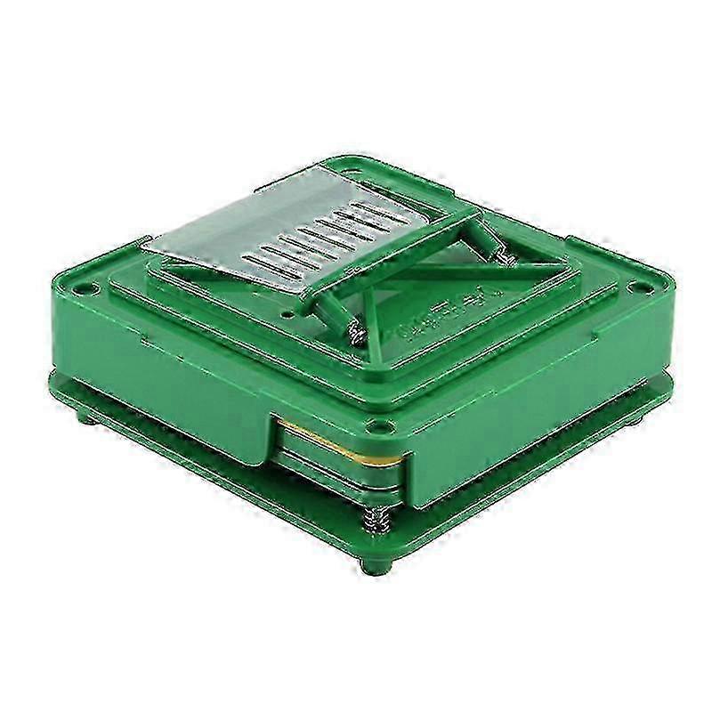 100-Hole Capsule Filling Tray with Scraper & Machine - Green