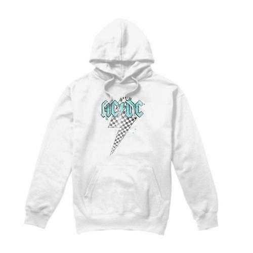 AC/DC Mens Skewed Checkerboard Bolt Hoodie