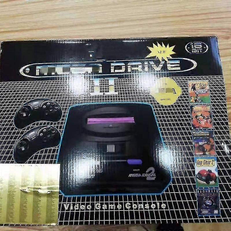 絶妙な16ビットセガmd第二世代ビルトインゲーム368 In 1デュアルハンドルテレビゲームコンソール赤と白のマシン-yky416