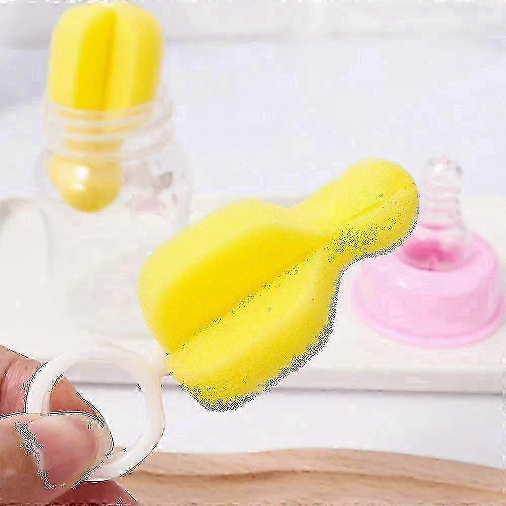 10pcs Sponge Pacifier Cleaning Brush, 360 Rotating Nipple Brush for Bottles