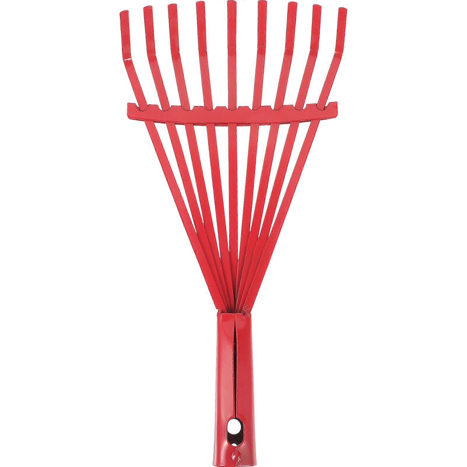 Rugged Garden Rake, Efficient Nine-pronged Tool for Soil and Debris Management