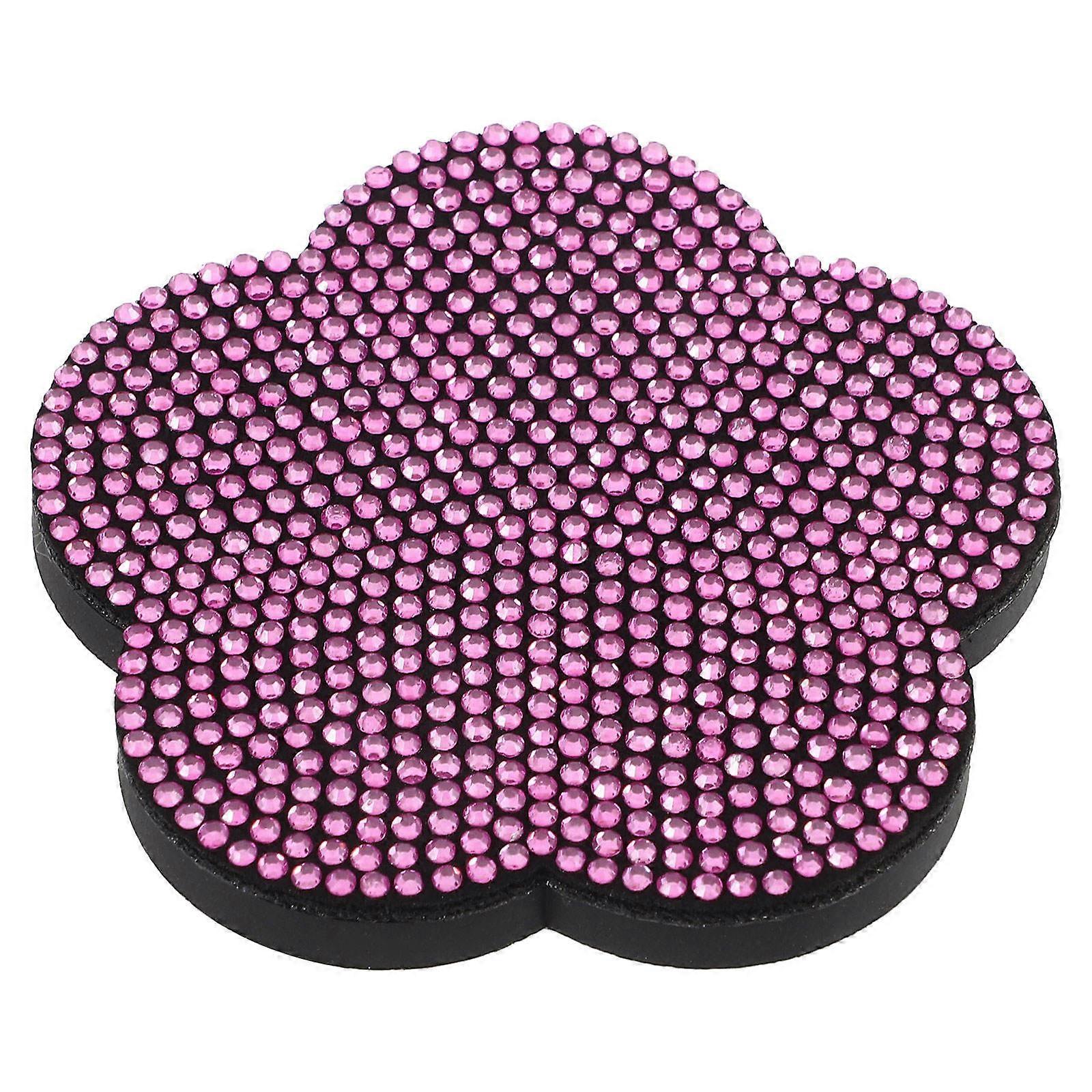 It sounds like you're describing or referencing a product listing for a **car cup mat** or **reusable rhinestone coaster** designed for use in cars.