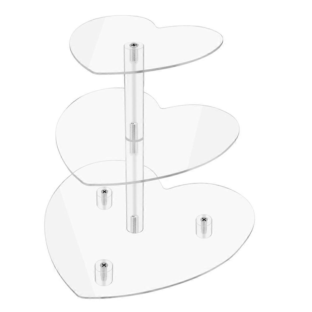 Tiered Serving Stand Acrylic Cupcake Stand 9.8 9.8 9.1in For Birthdays Improve Display Efficiency 1Set