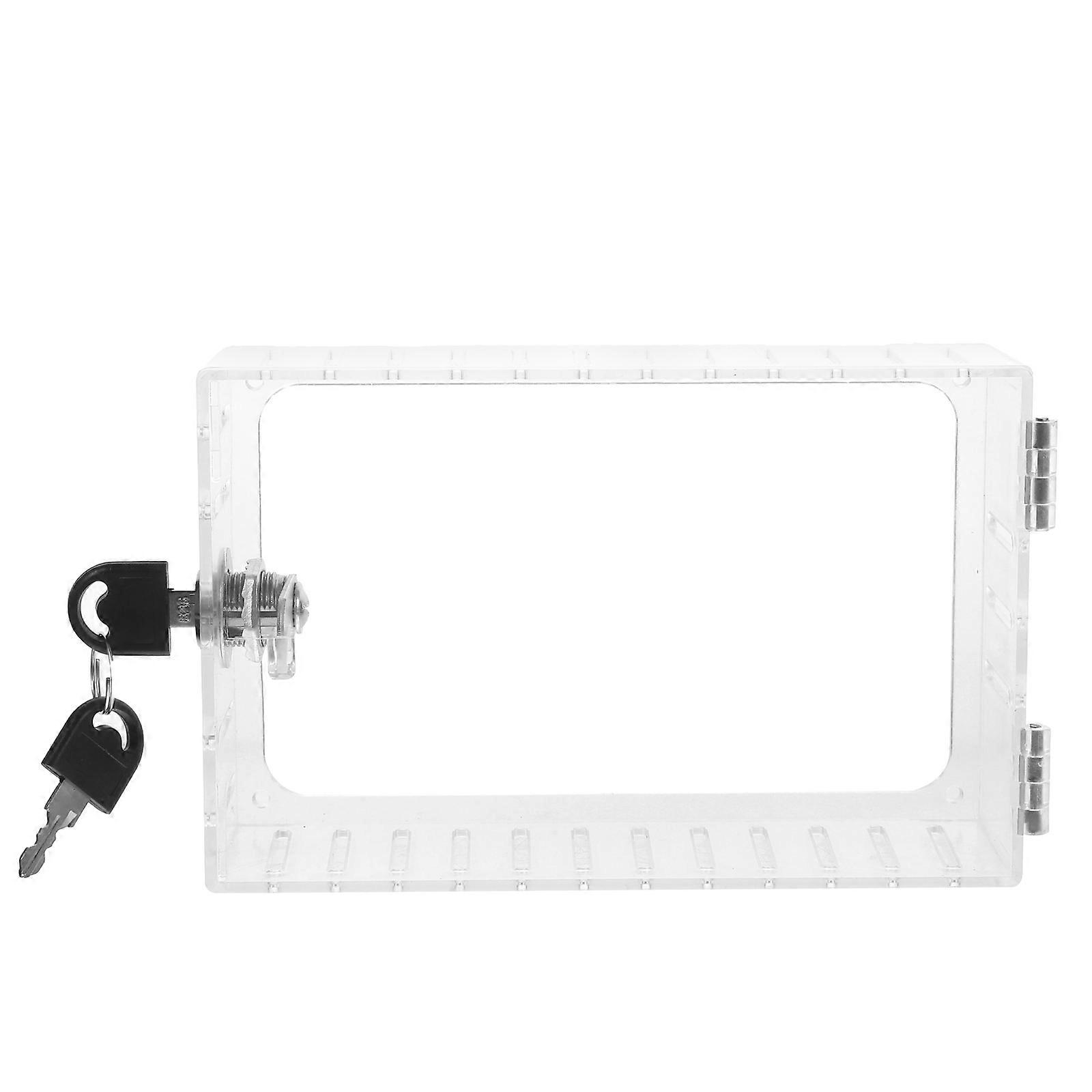 Thermostat Lock Box With Keys Tamper-Proof Design For Indoor Installation 18.3X11.7CM 1Set