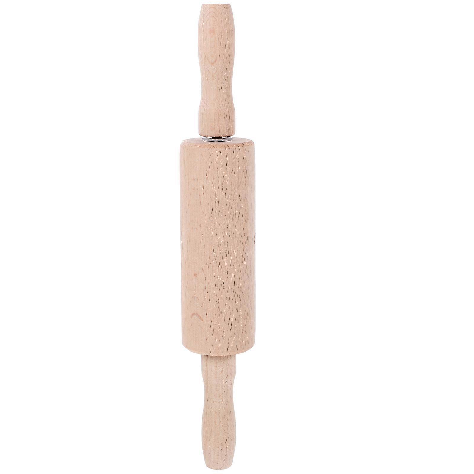 Synthetic Rolling Pin for Home Use Light Brown Multifunctional Dough Tool 1 Pc