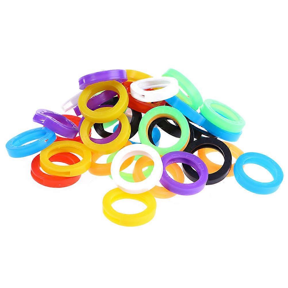 50pcs Colorful Flexible Silicone Key Caps Stretchy Protective Key Covers for Mechanical Keyboards