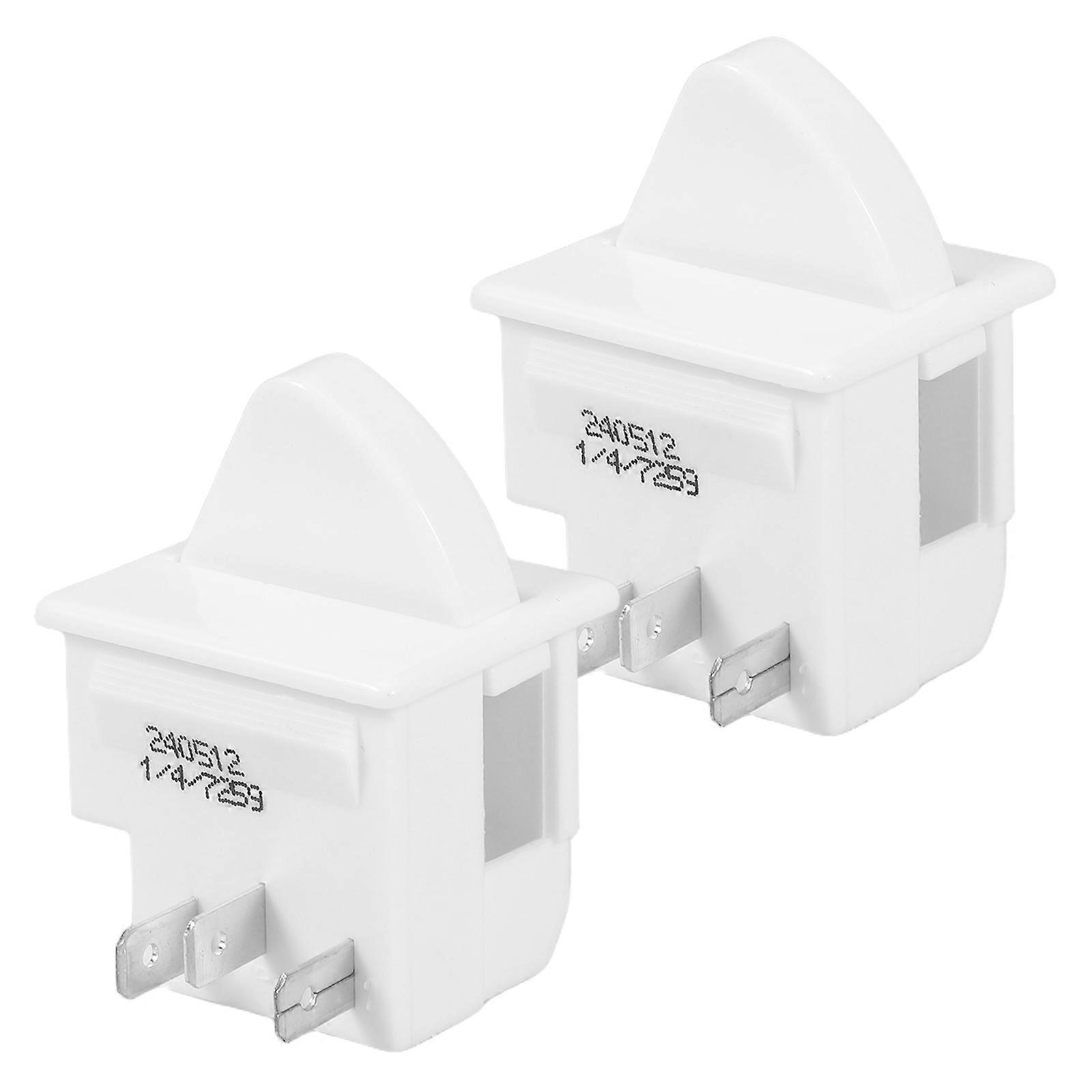 Universal Refrigerator Door Light Switch for Fridge with 2Pcs Momentary Push Button