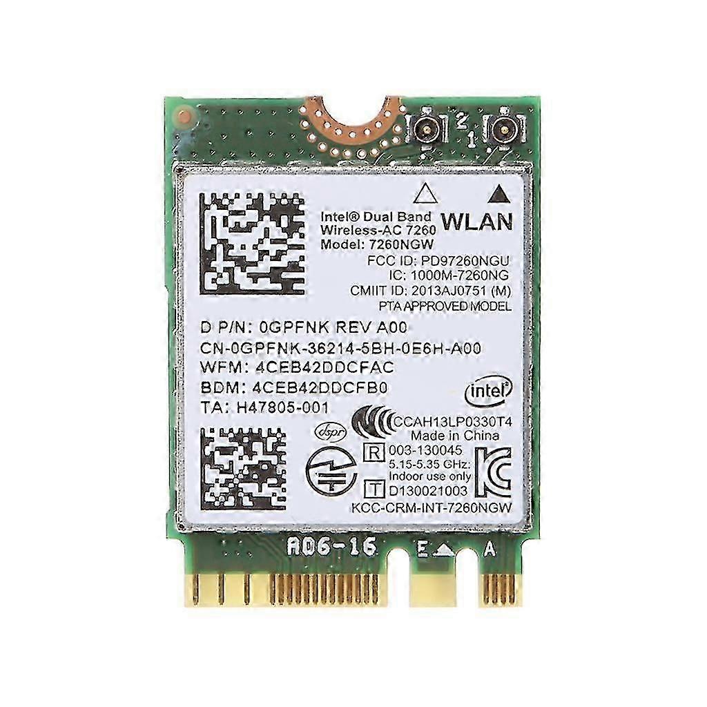 Wireless-ac 7260 7260ngw Wifi Card Dual Band 150mbps Wlan Adapter Connector