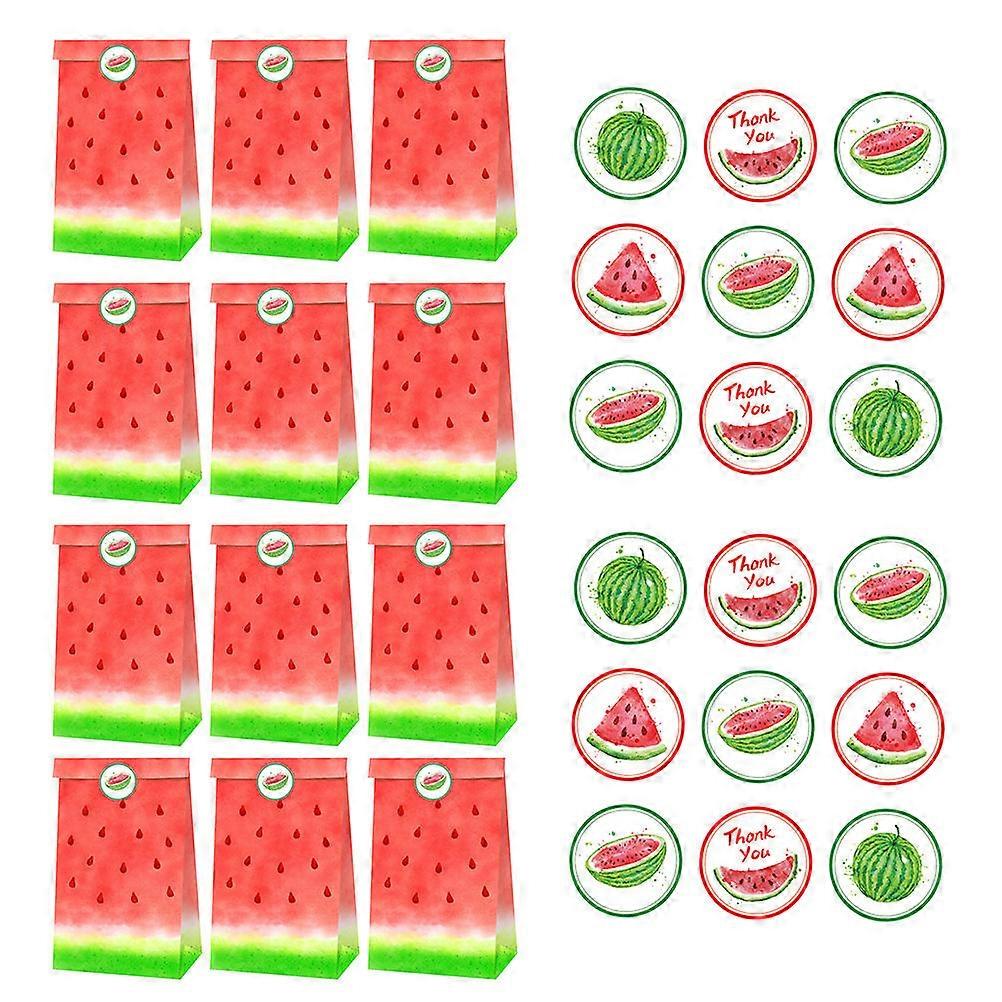 Paper Candy Bags Hawaiian Paper Bag Candy Holders Party Paper present Wrapping Bags Baking Food Bags Red 19.8x11.9x7.8cm Storage 1 Set