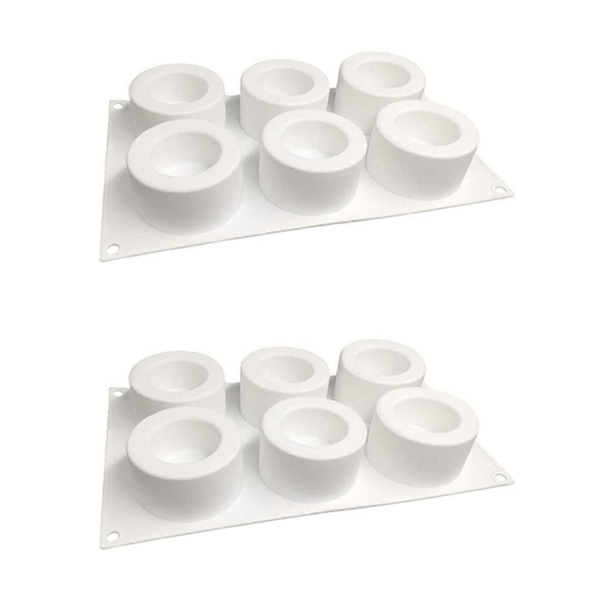 6 Compartments Silicone Pudding Cup Cake Mold DIY Baking Mold