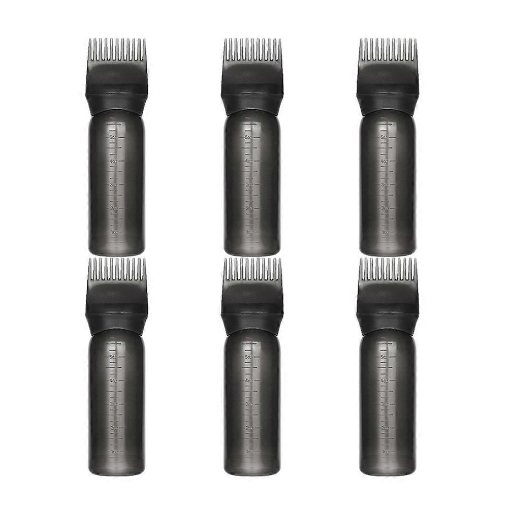 Bottle With Comb Applicator Root Comb Applicator Bottle Salon Use 6Pcs