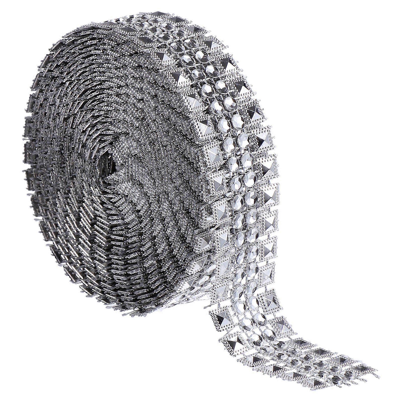 Bling Ribbon Roll Rhinestone Diamond Ribbons Festival Needs Craft Enthusiasts DIY 1 Roll