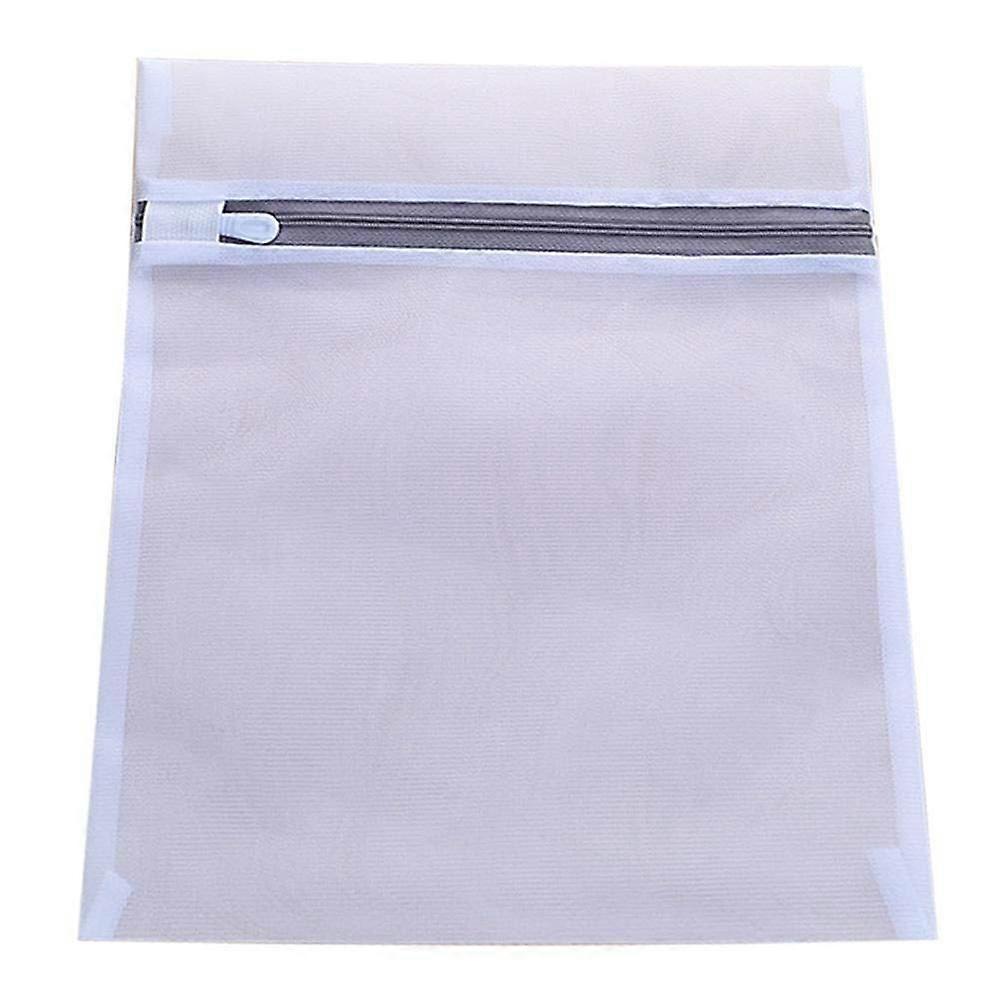 Laundry Bag for Washing Machine Large 50x60cm Foldable Thick Mesh Net with Zip Eco-Friendly Fine Abrasion Resistance