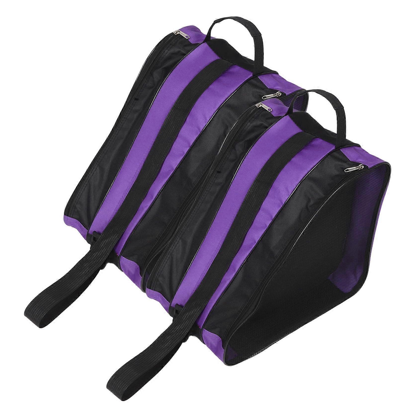 Portable Skate Bag With Organizer Compartment For Ice Skates And Accessories, Durable And Lightweight Design