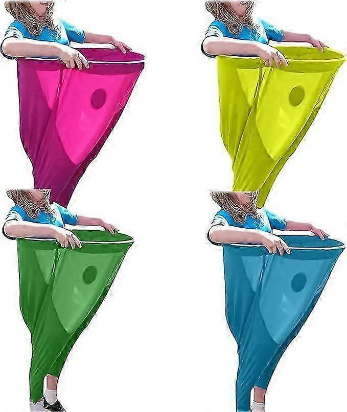 Granny Pants Yard Game Sets, 4Pcs Freaky Party Games Pants with 8 Bouncy Balls and 4 Marker Cones, Yard Games Field Day Family Reunion Game Giant Outd