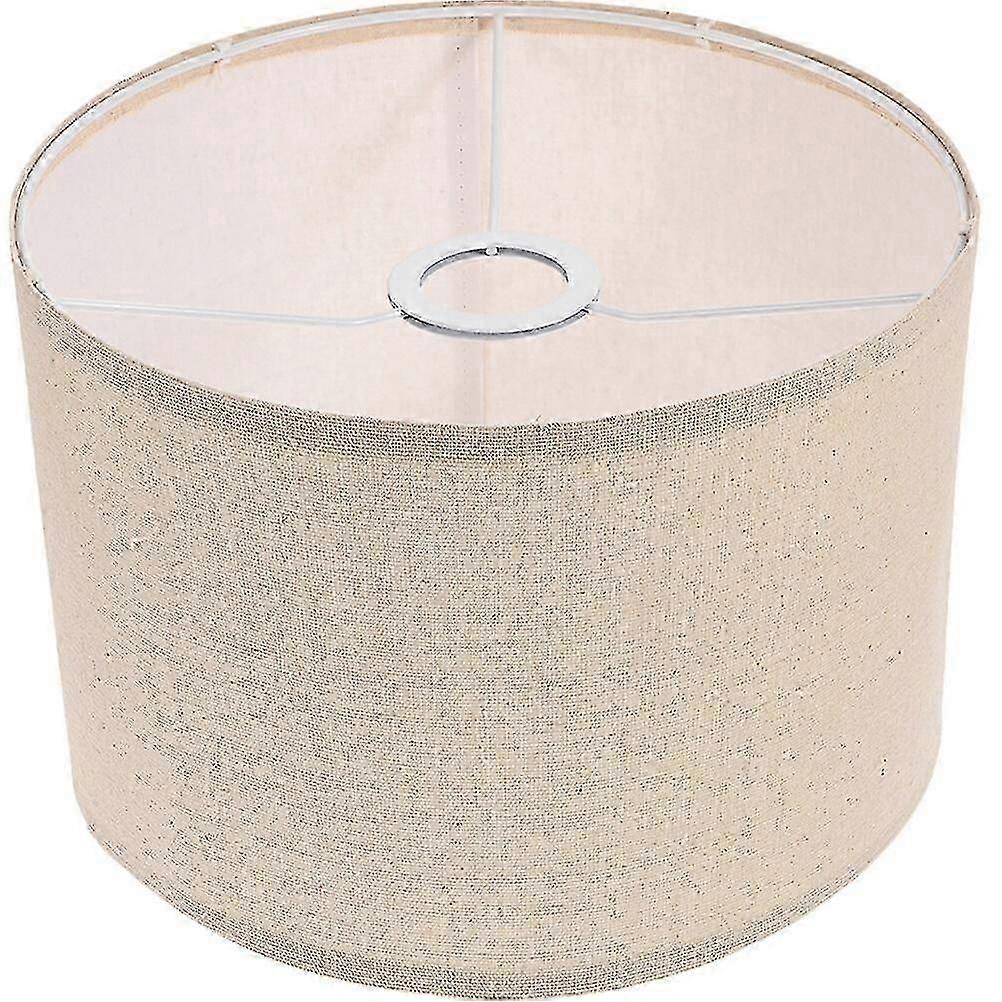 Natural Linen Floor Light Drum Lampshade Perfect Replacement