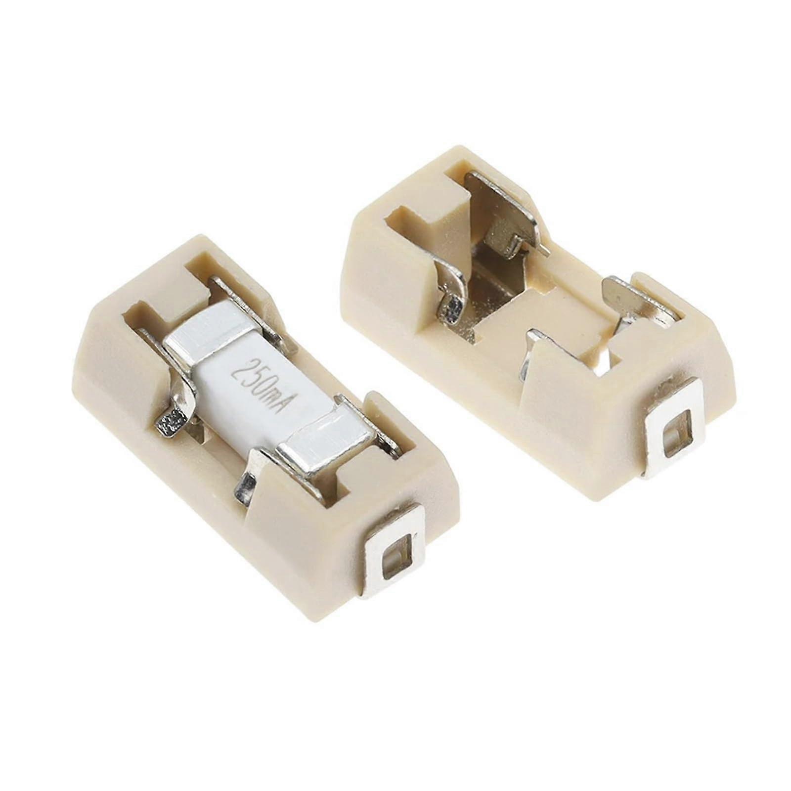 10PCS 1808 0451 SMD Fuse Holder Socket Fuse Box Base Transposon 6.1x2.69mm Temperature Plastic Shell Fuse Holder
