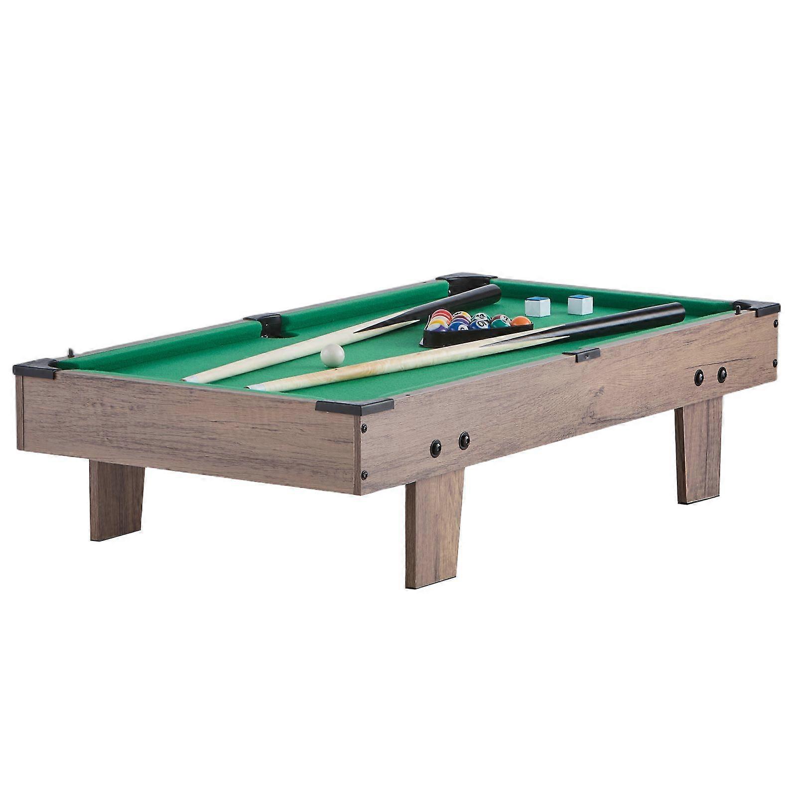 4-in-1 Combo Game Table Set, 32" Air Hockey Table, Multi Combination Table with Pool Billiard, Hockey, Foosball, Ping Pong, Pushers & Pucks