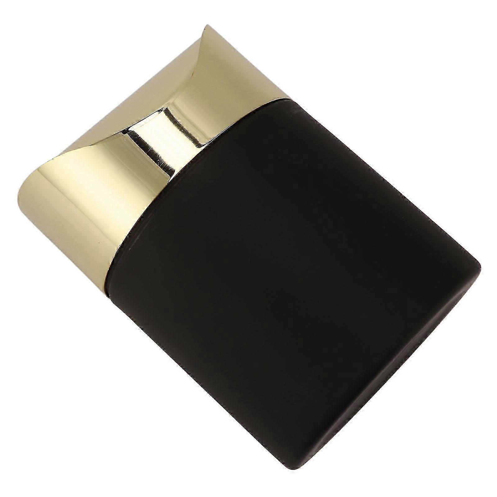 Mini Stainless Steel Desktop Trash Can with Gold Lid for Home Use