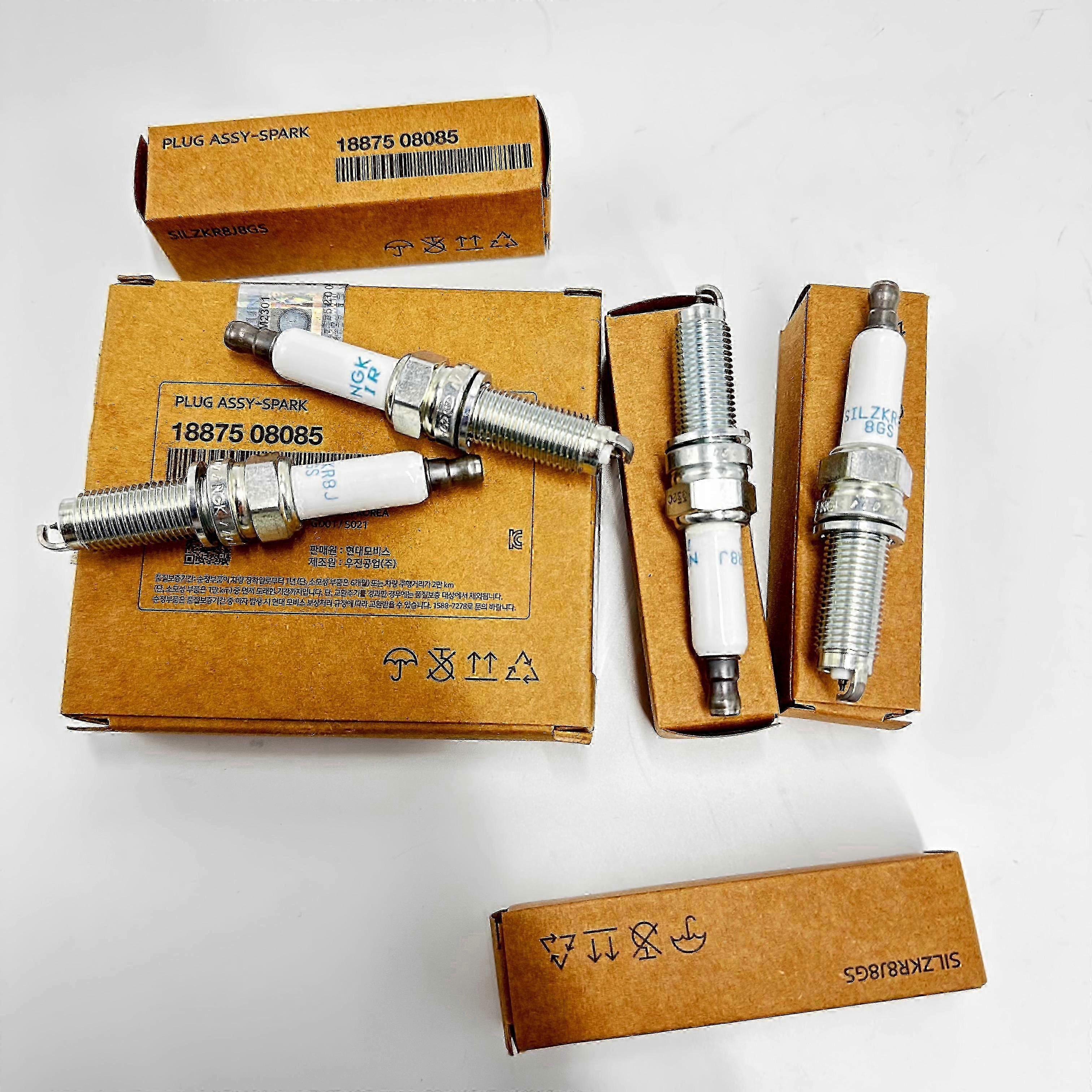 4Pcs Spark Plug Assembly 1887508085 Compatible with KIA K5 20 Sonata 1.6L-Gamma-II