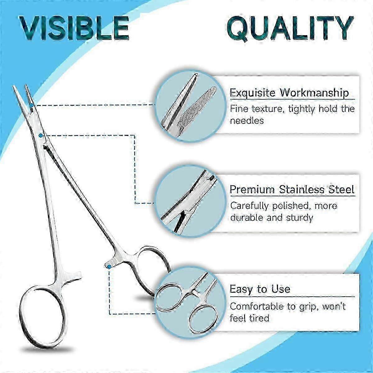 Medical Student - Silicone Suture Pads with 17 Pre-Cut Practice Sutures and Needles