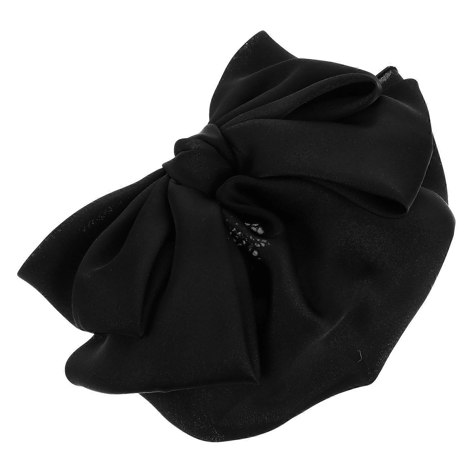 Elegant Bowknot Hairnet Barrette for Women – Stylish Hair Accessory for Formal and Professional Attire
