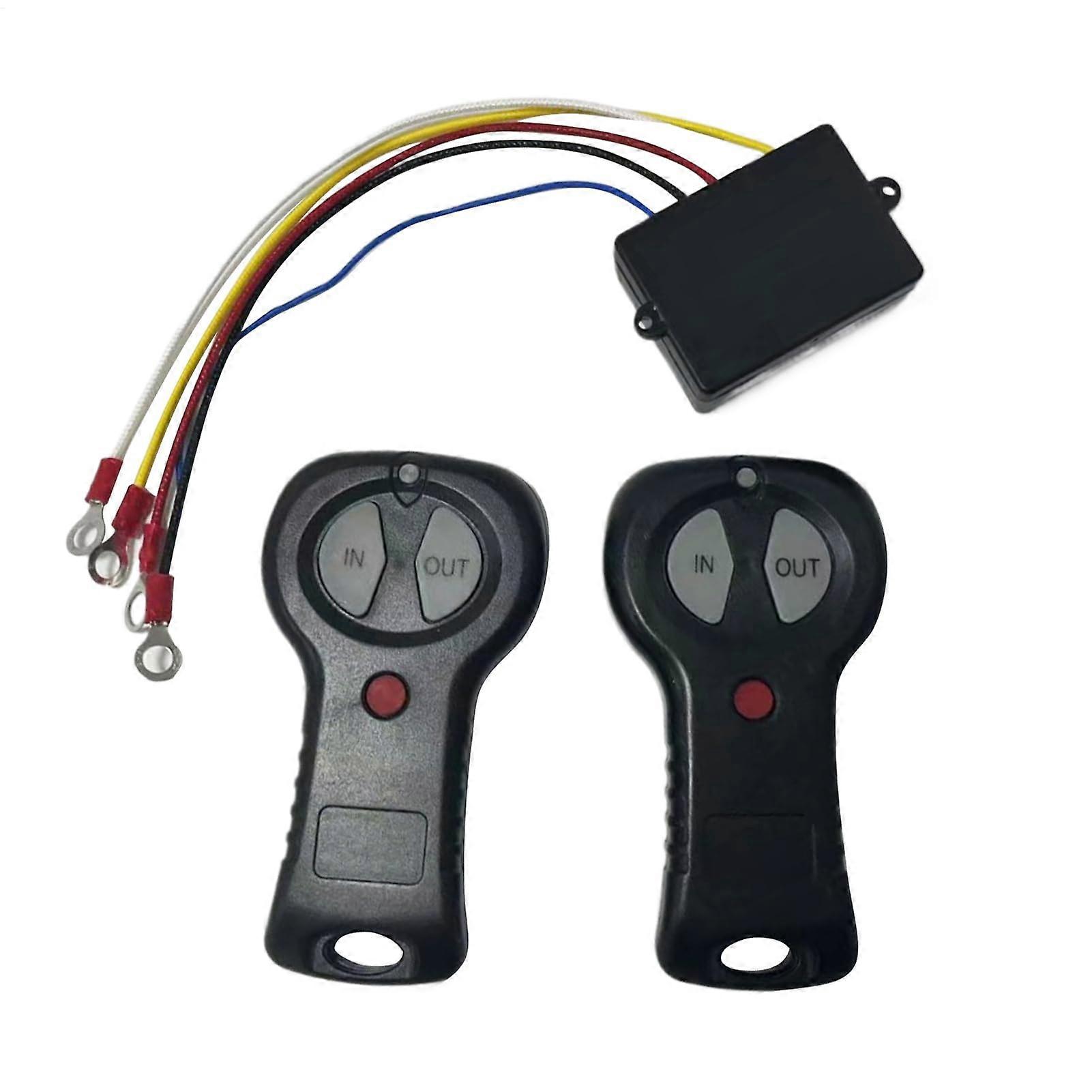Car Remote Control Wireless Winch Kit for ATVs and SUVs, 5.59 Inch Dual Remote Management for Trucks and Off-Road Vehicles