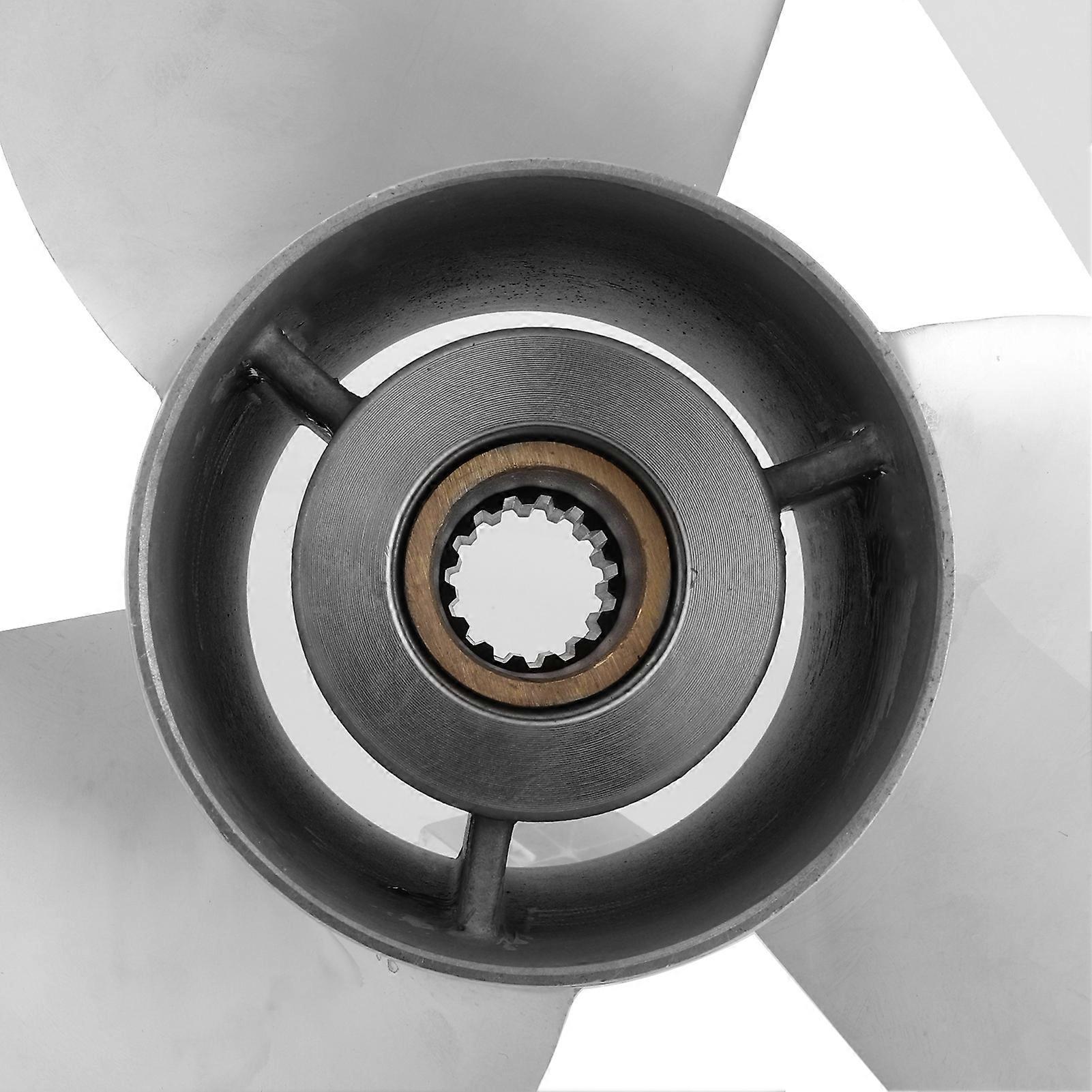 Outboard Propeller 3 Blades 15 T Spline 15in Pitch Fit for SUZUKI DF70A‑140A 4‑1/4in Gearcase