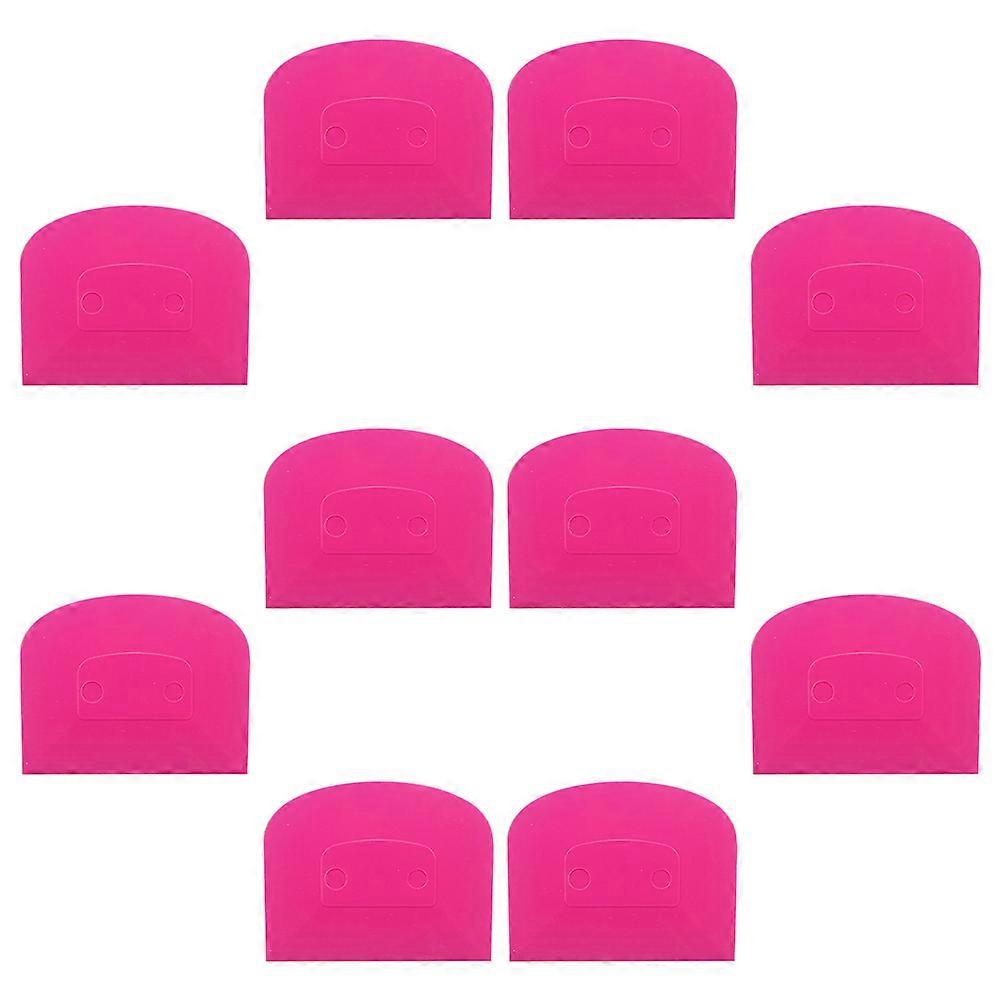 Rosy Plastic Dough for Kitchen Use Smooth Surface Ergonomic Design Fits Palm 10pcs