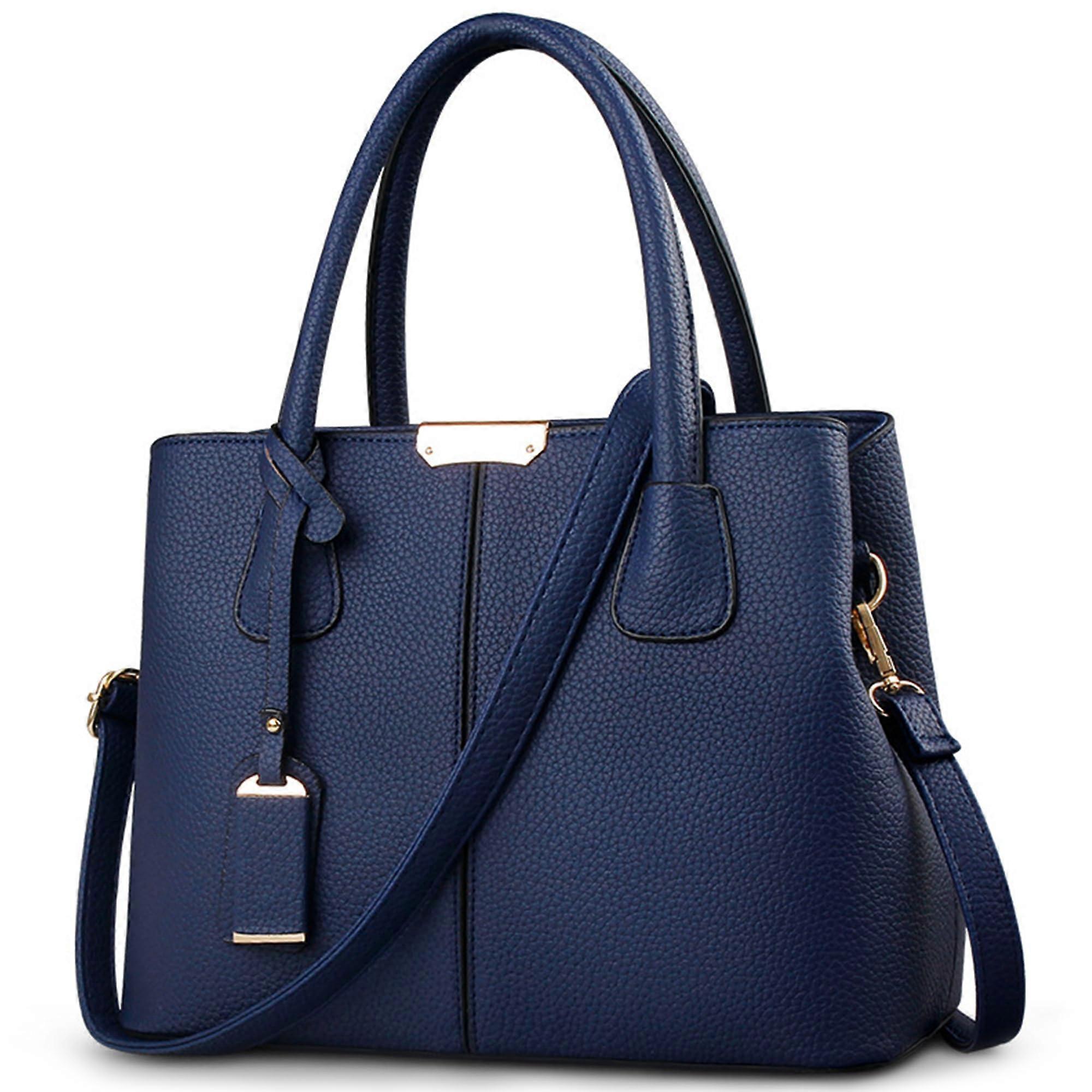 Women's Handbag Lightweight Travel Shoulder Bag Large Capacity Top Handle Bag Casual Elegant Blue