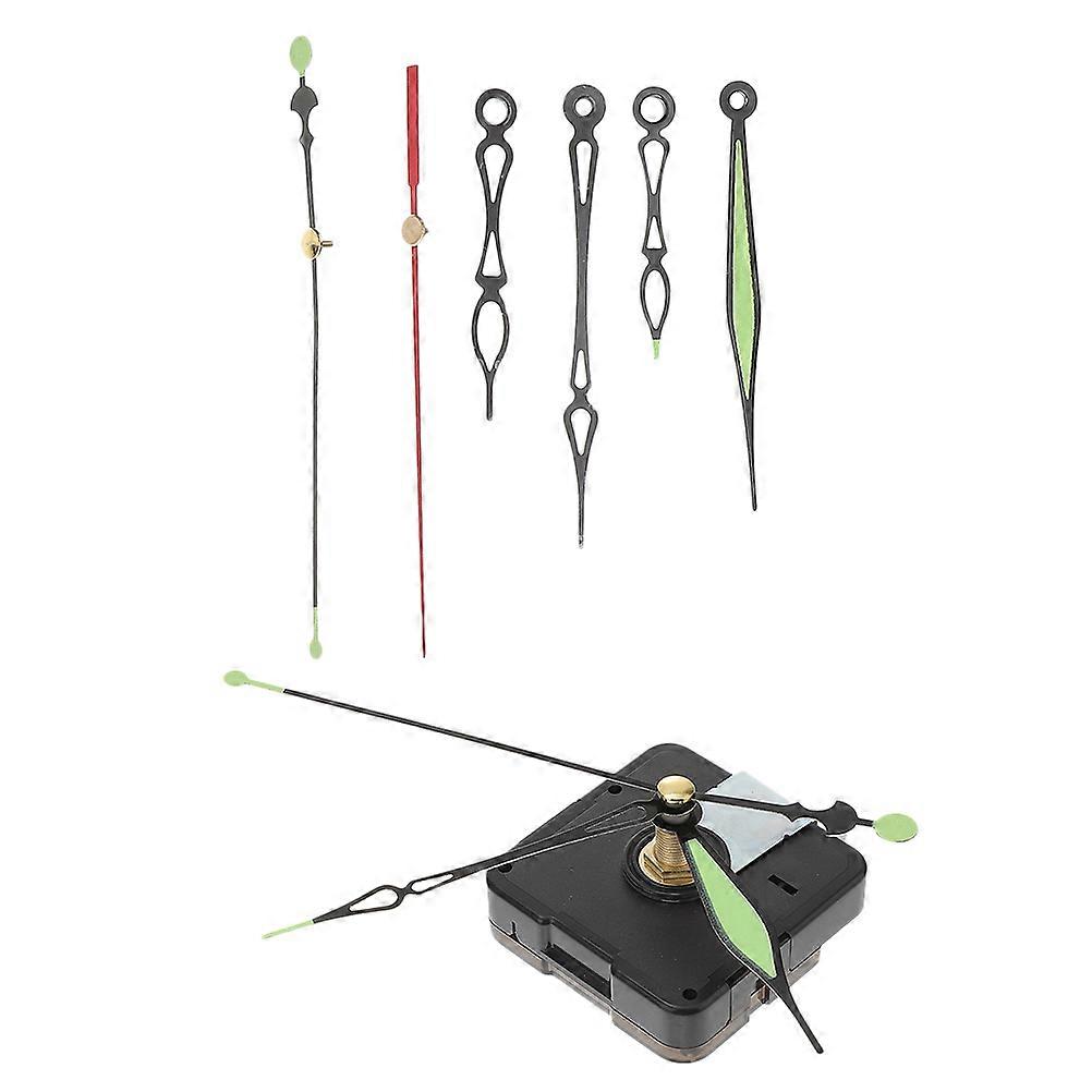 Clock Motor And Hands Battery Operated For Clock Panels Silent Movement Round Shape 1Set