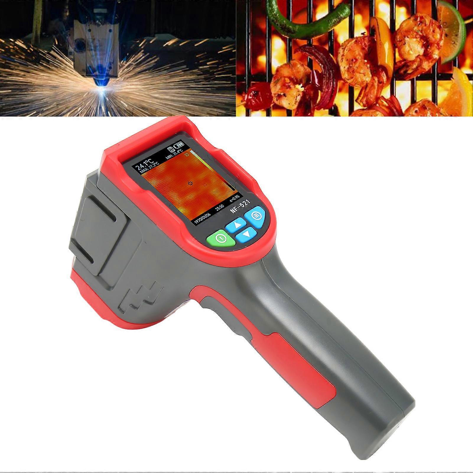 Warmtebeeldapparaat 2,4 TFT LCD Vertoning 1024 Pixel16GB Geheugenkaart Thermische Weergave Infrarode Thermometer 