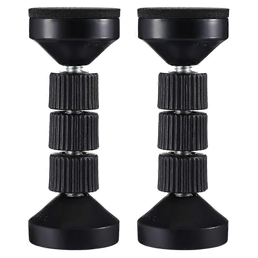 2pcs Threaded Bed Frame Stabilizers with Shock Dampening Pads for Noise Reduction and Furniture Protection