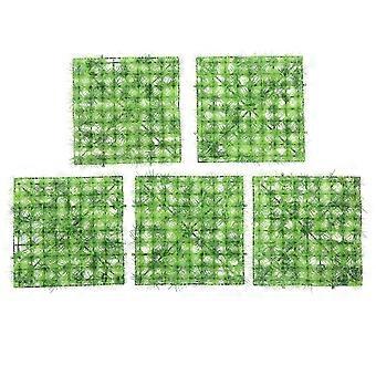 5PCS Kunstmatige Plant Muur Simulatie Gras Gazon voor Binnen Buiten Achtergrond DecoratieYMJJ
