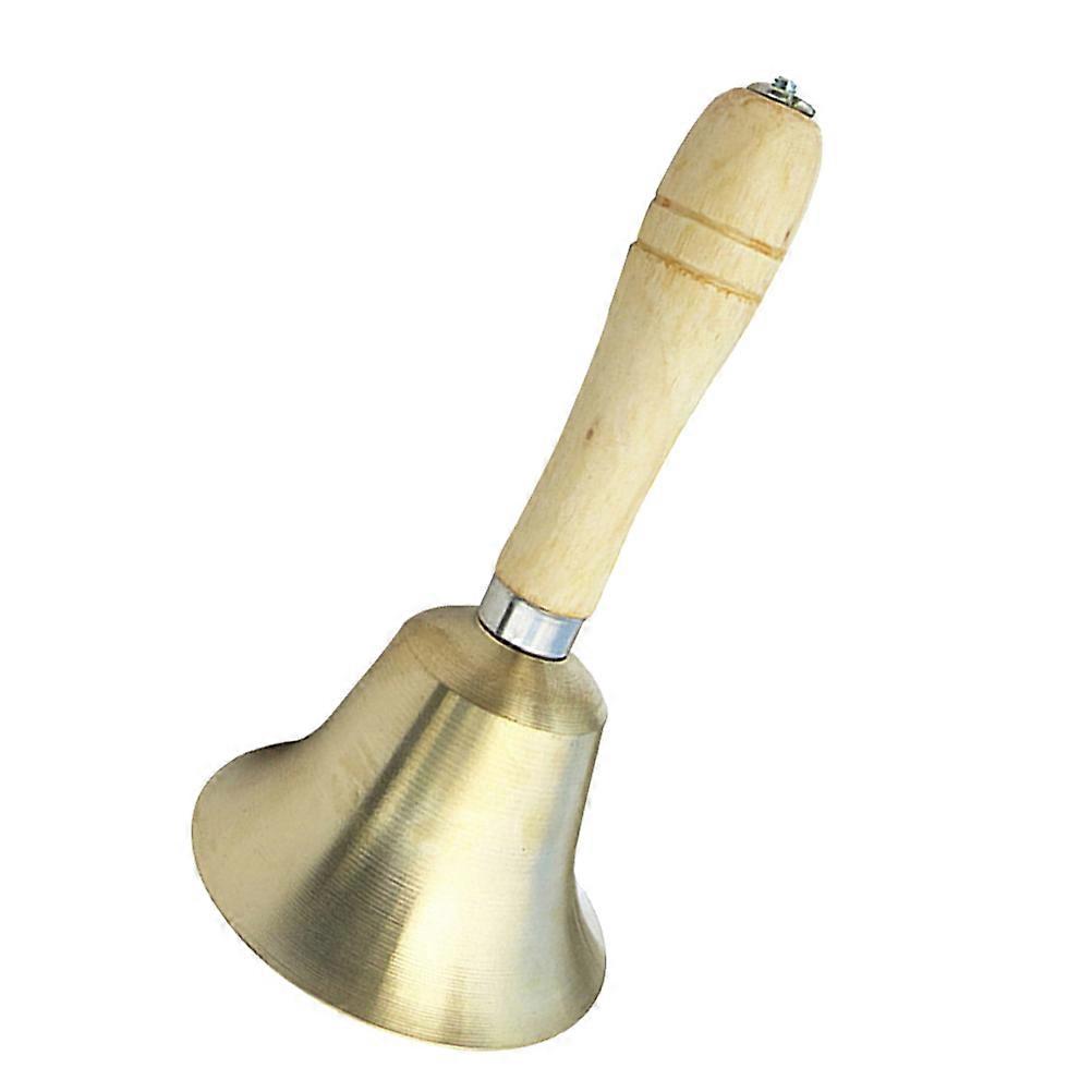 Wooden Handle Rattle Bell Hand Bell Musical Instrument for Newborns Soft Sensory Sound Perfect for Showers Birthdays