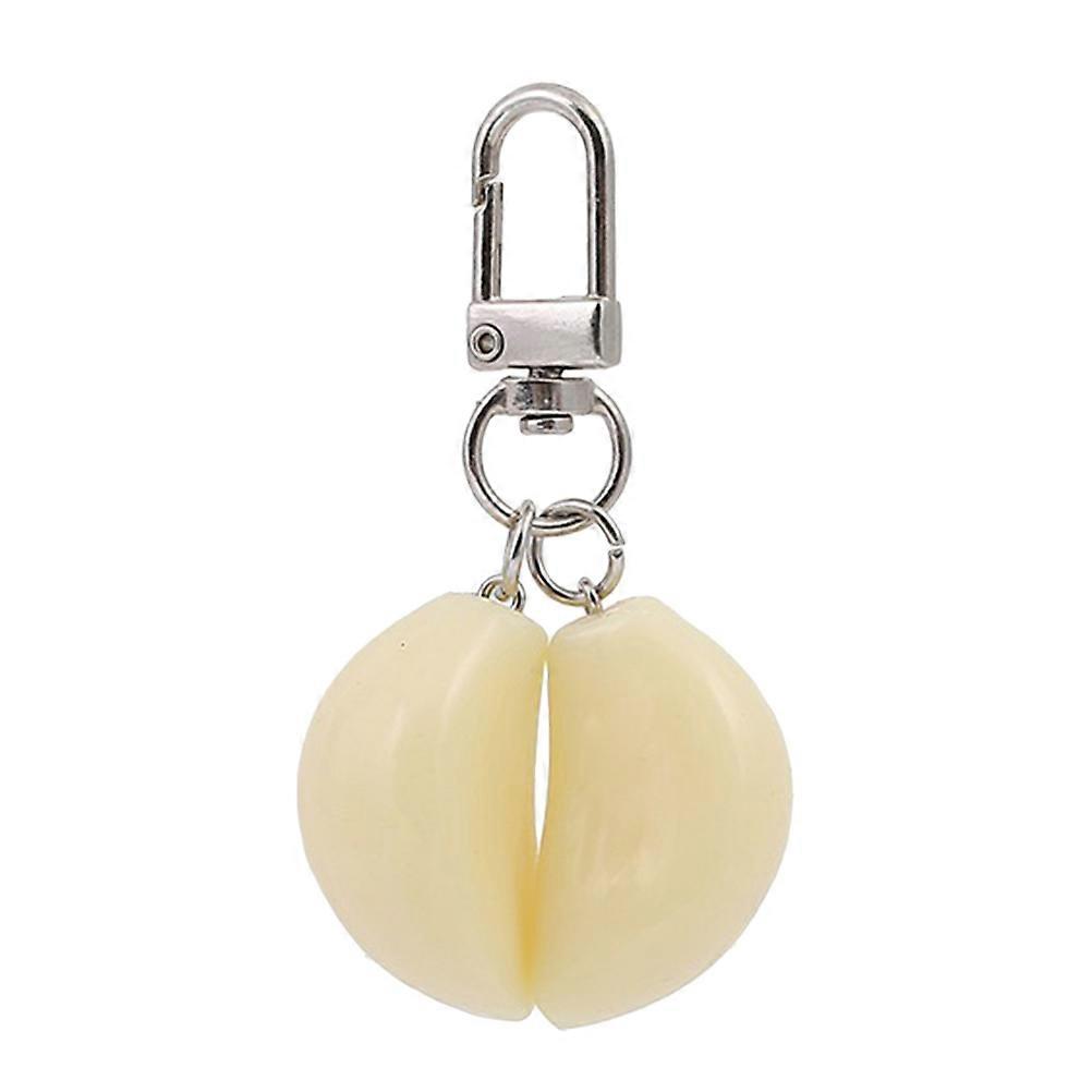 Funny Vegetable Keychain Garlic Cloves Shape Pendant General Users 1Pack