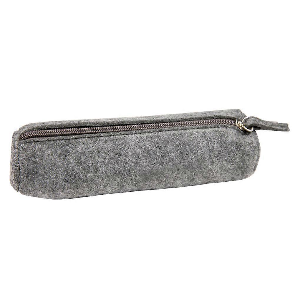 Light Grey Polyester Pen Bag for Storage with Large Capacity Great for Daily Organize 3.5 Inches Diameter