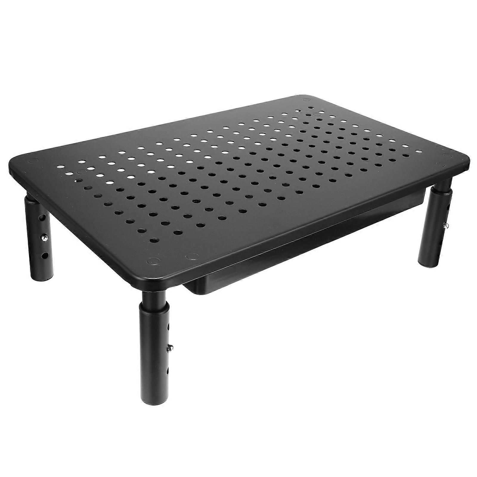 Monitor Stand Lift Heat Dissipation Computer Monitor Riser Rack Storage For Users With Ergonomic Needs Iron 37X23.5Cm 1Pcs