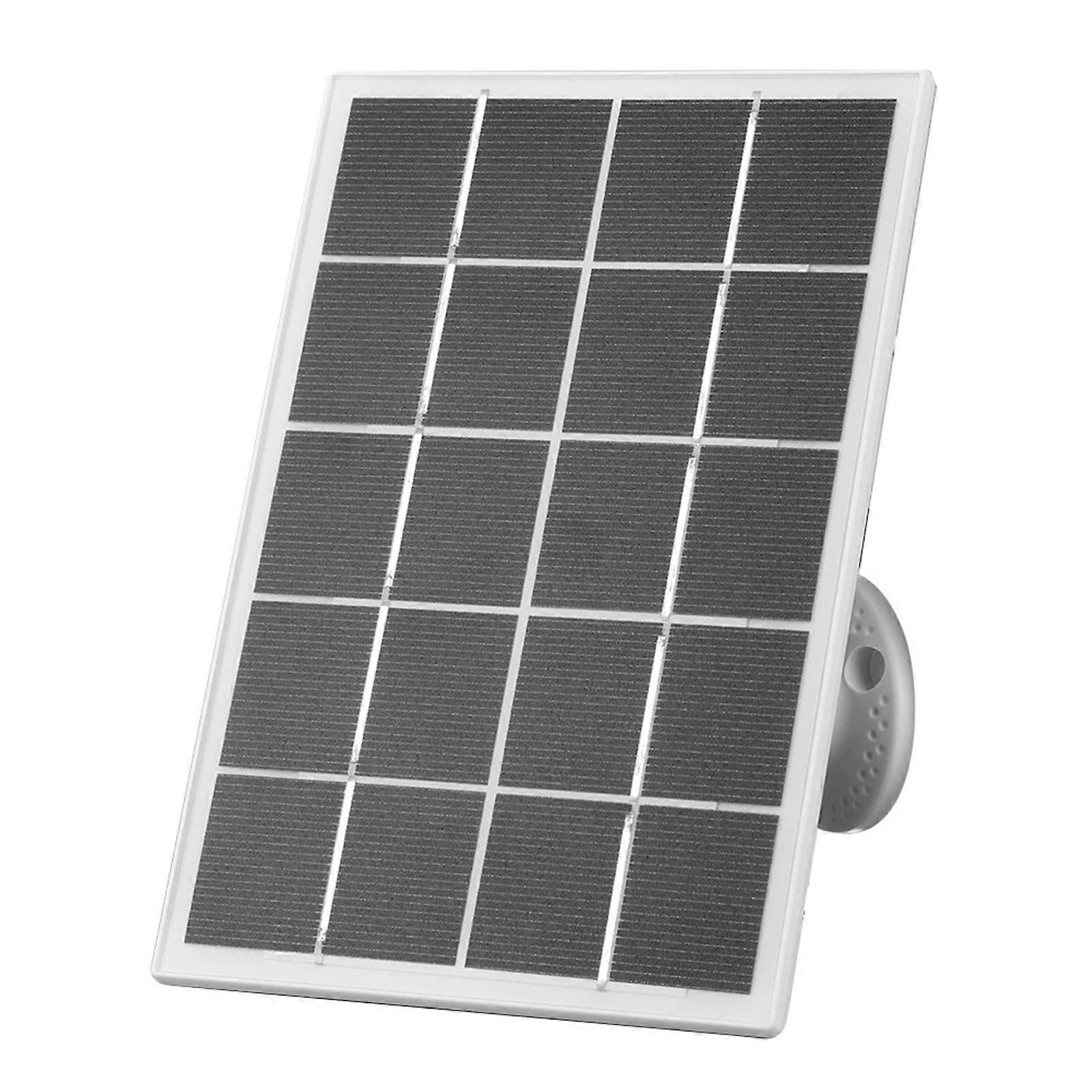 Solars Panel for Charging 5V Devices, 3W Output with USB and Type C Port  White