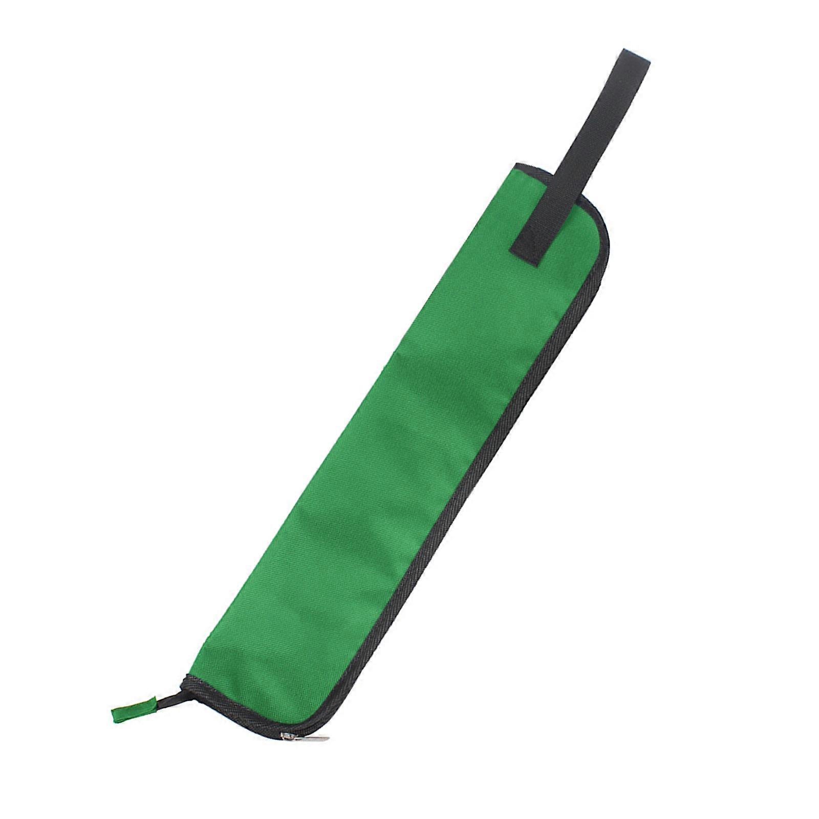 Drum Stick Hanging Bag Drumstick Storage Case Bag Percussion Stick Holder Mallets Bag Portable Handbag with Handle Green