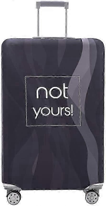 Capa de Bagagem Lavável - Protetor Anti-Riscos Cabe em Malas de 18-32 Polegadas (Listra Preta, Pequena)