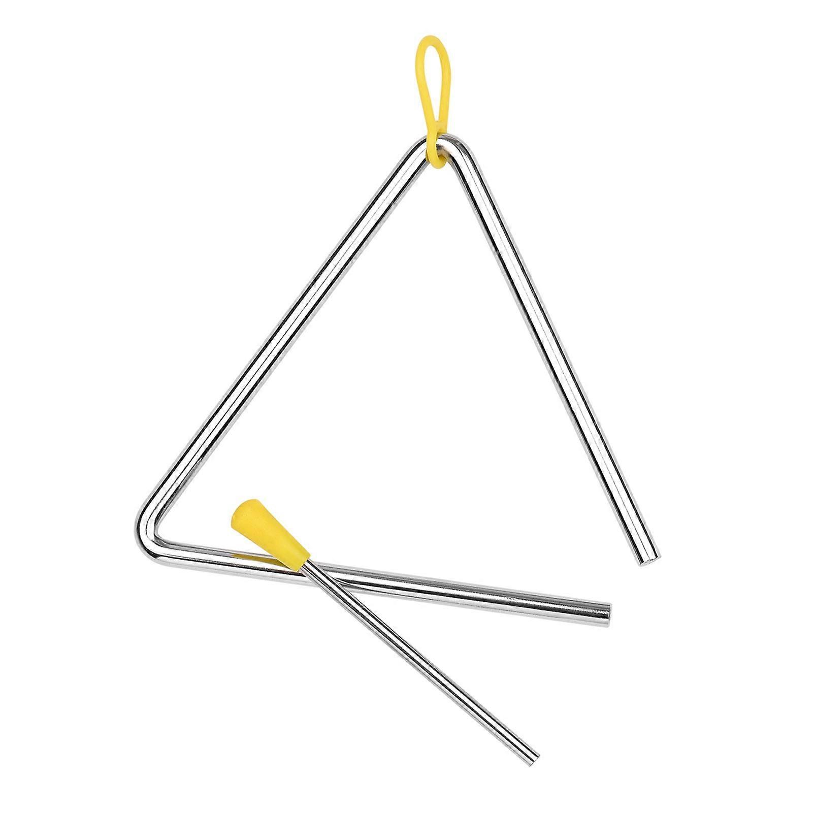 6 ιντσών τρίγωνο Bell Triangolo με Metal Mallet Idiophone Steel Percussion Παιδιά Toddle Kid Rhythm Learning Early Education Μουσικό όργανο Ha