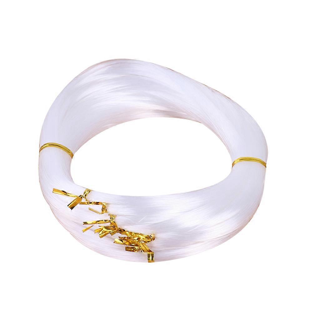 White Nylon Crystal String for Jewelry Making 0.5mm Transparent Thread 300 Meters
