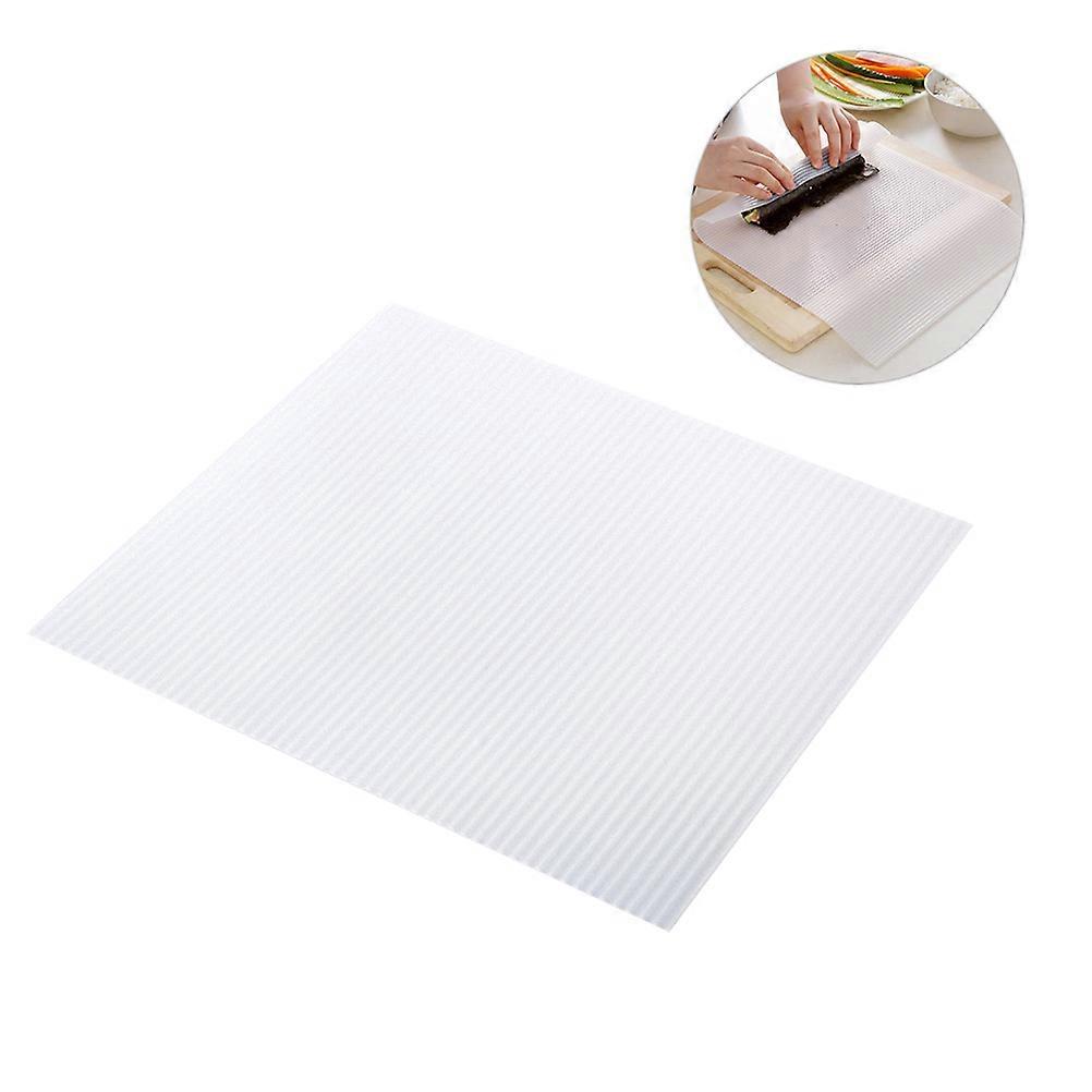 Silicone Kitchen Mat for Rolling Sushi Cake or Insulating Heat White Easy to Clean and Store 7x24 inches