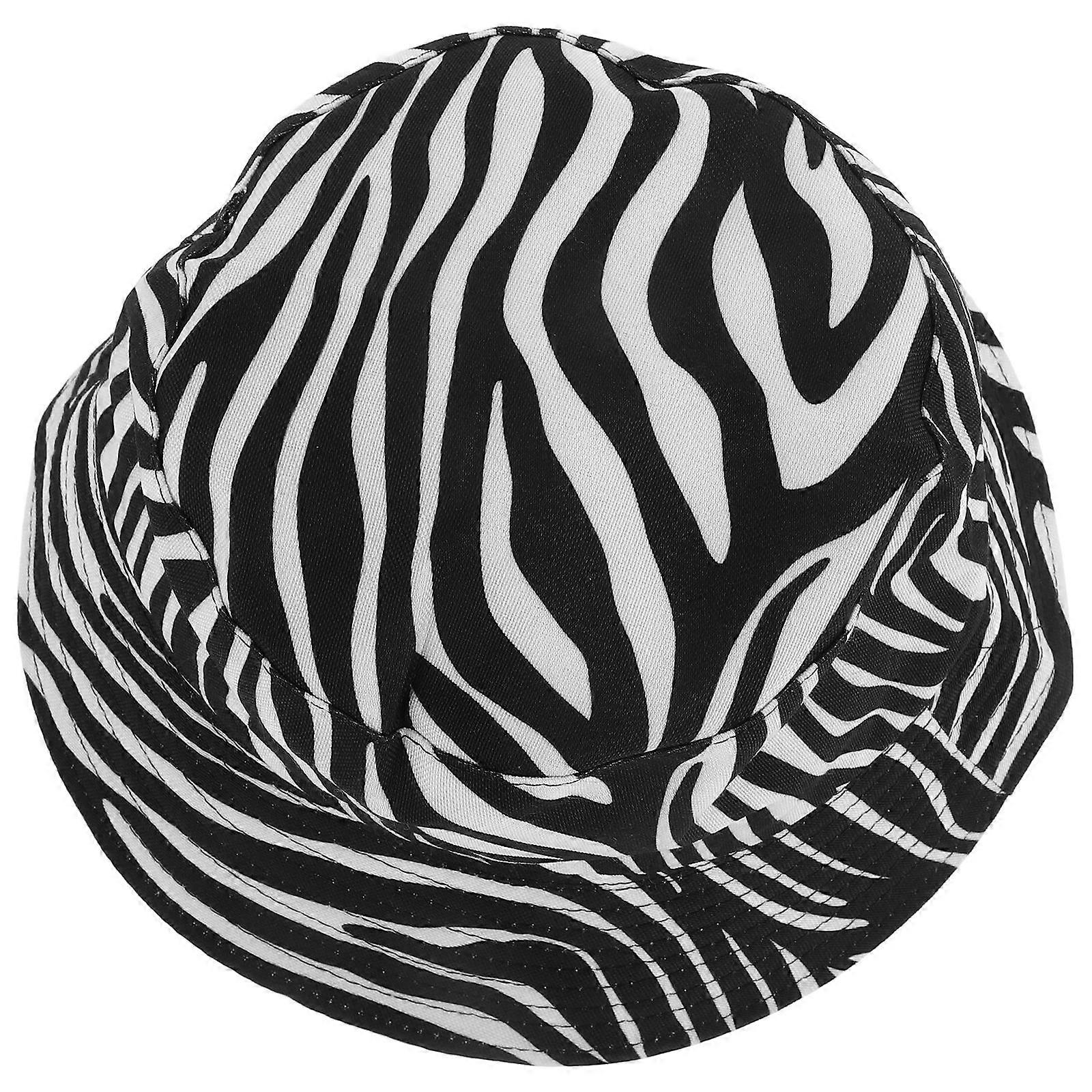 Here's a refined and professional product description based on your input:

   

**1pc Zebra Stripe Pattern Bucket Hat for Summer – UV Protection
