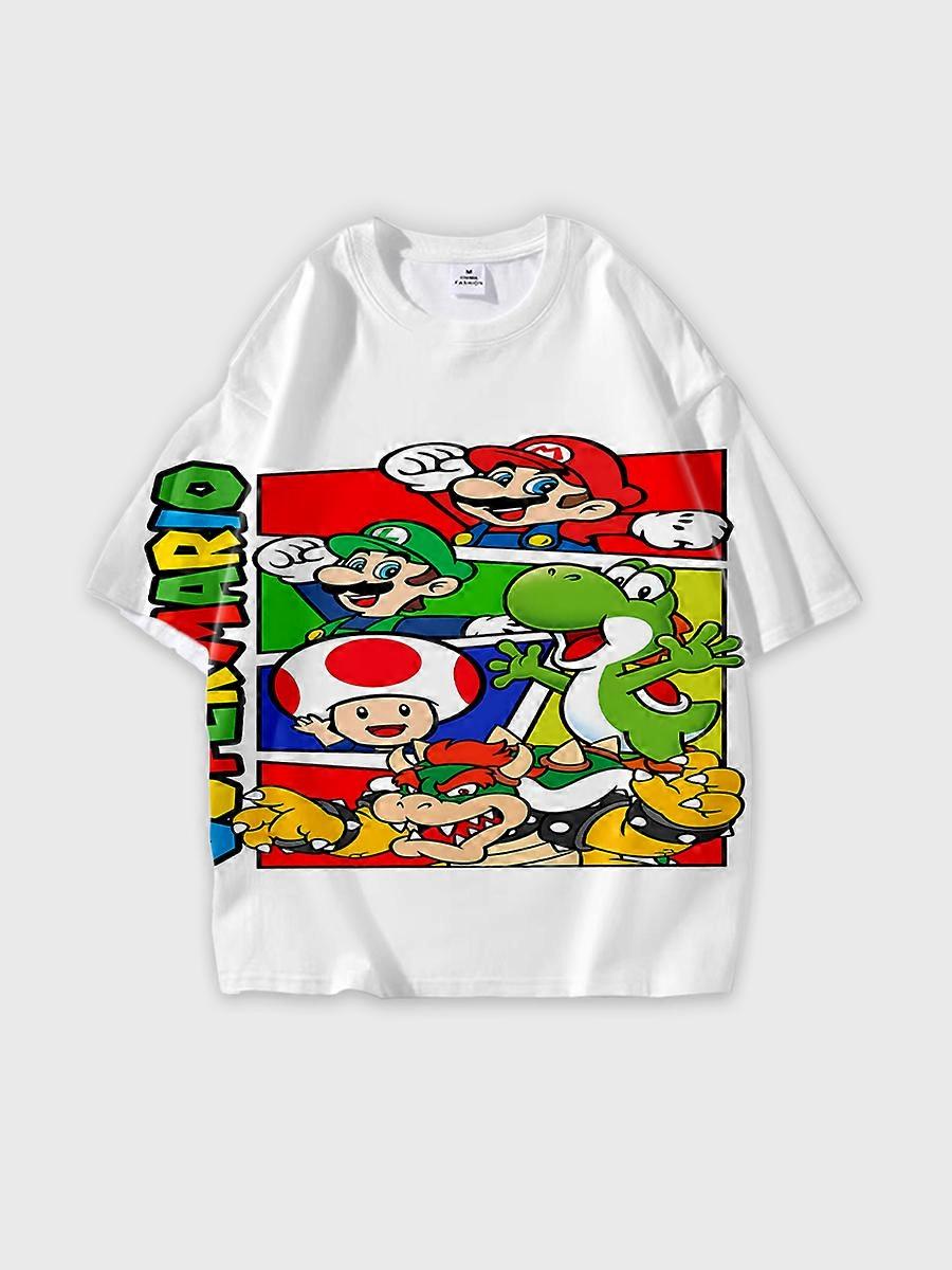 T-Shirt D2200 Round Neck Pattern Loose Short Sleeve Loose Fit