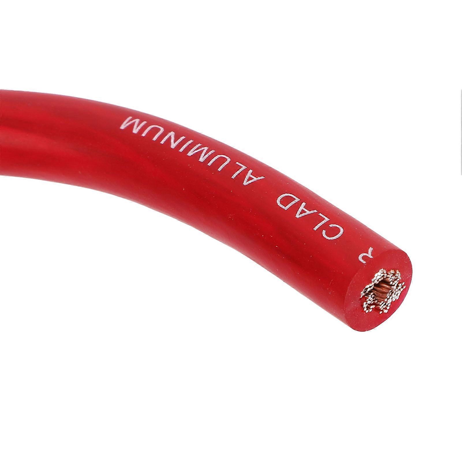 8 Gauge AWG Automotive Wire 25ft Versatile Flexible Easy Installation Car Power Ground Battery Cable for Radio Lighting Speaker Red