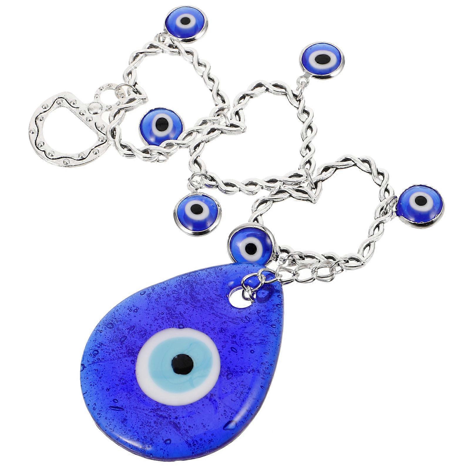 Evil Eye Car Hanging Ornament Round Hanging Ornament 16.00X4.00X0.50cm 1Set